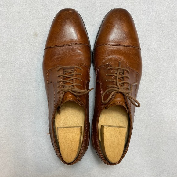Cole Haan Shoes Mens 10.5 Brown Leather Grand OS Oxford Cap Toe Dress Brogue main image 8